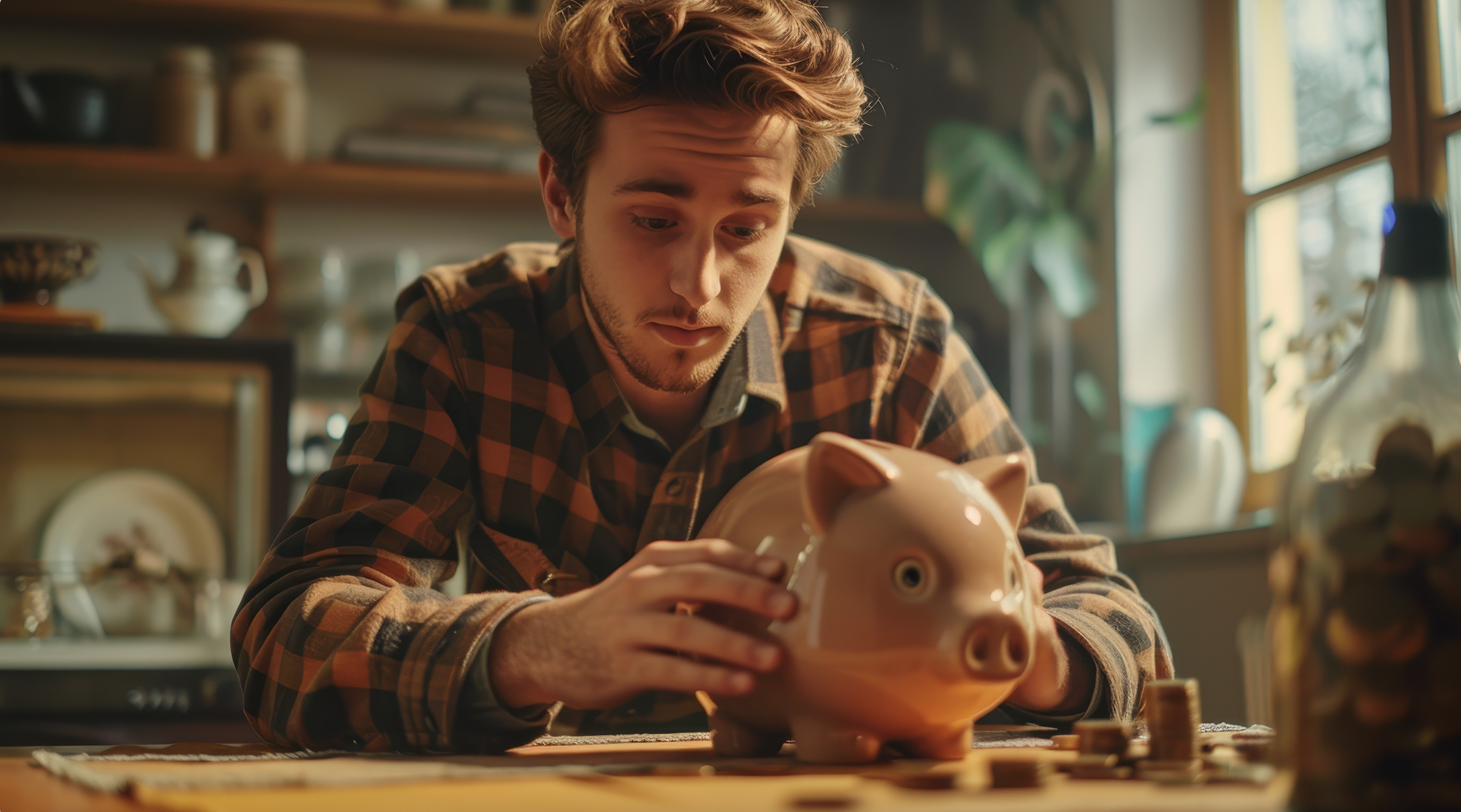 La imagen representa los errores financieros universitarios colombianos y la importancia del ahorro.